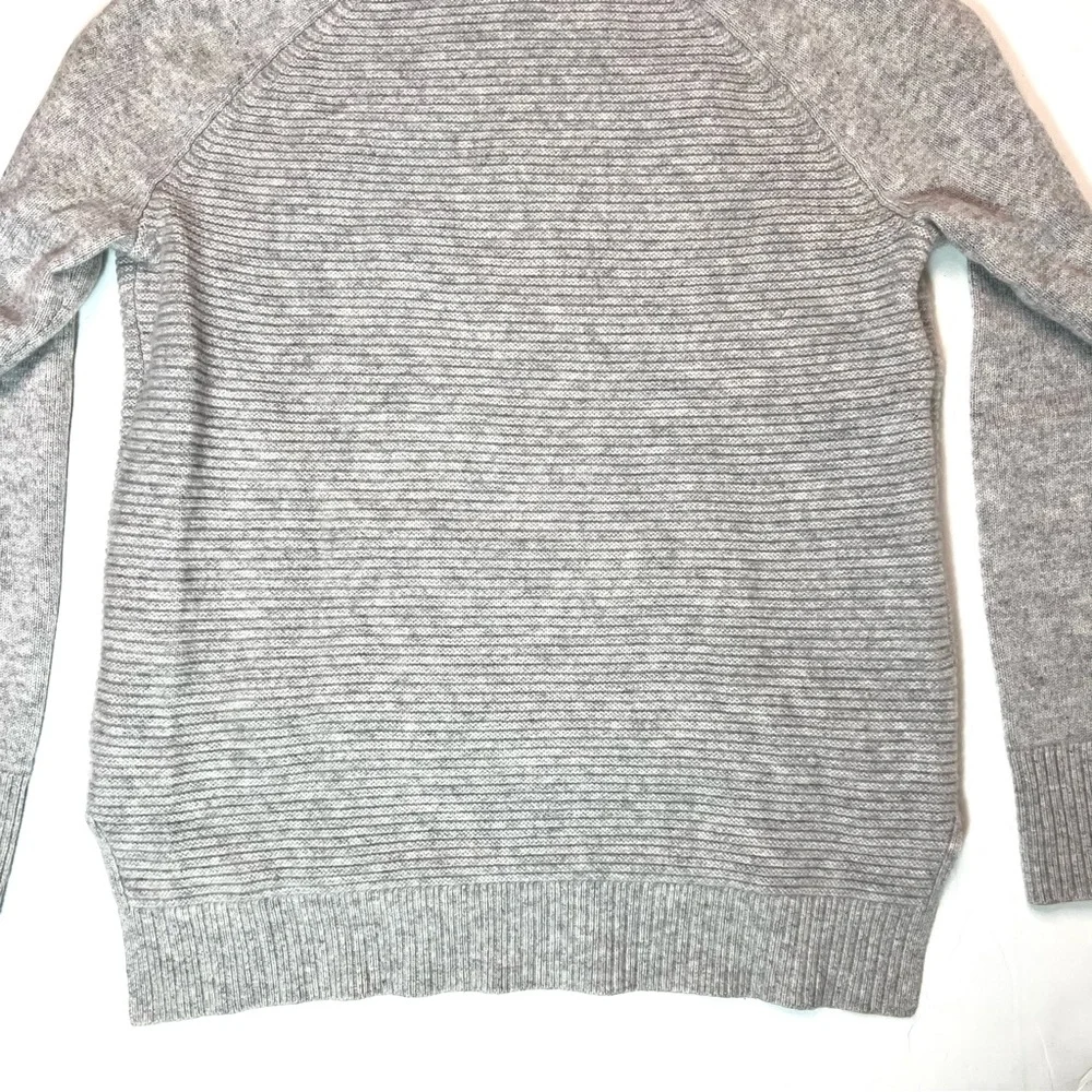 Athleta 100% Cashmere Knit Hoodie Sweater Heather Gray Size X-Small - Picture 8 of 12